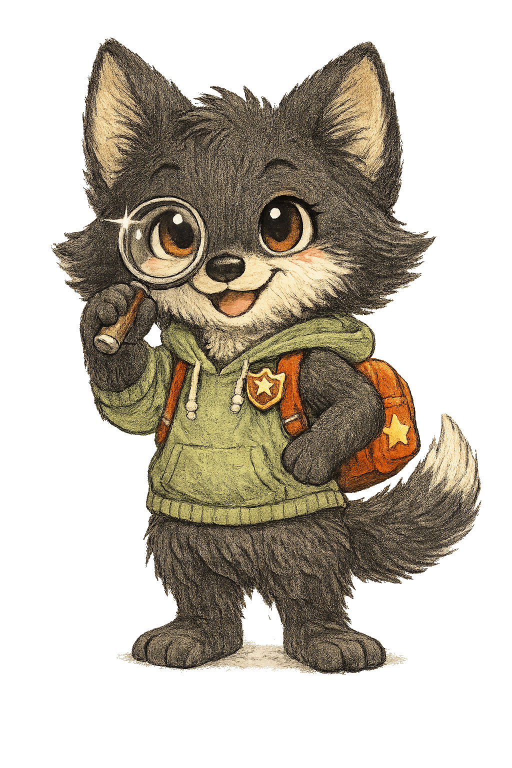 Riley the black fox